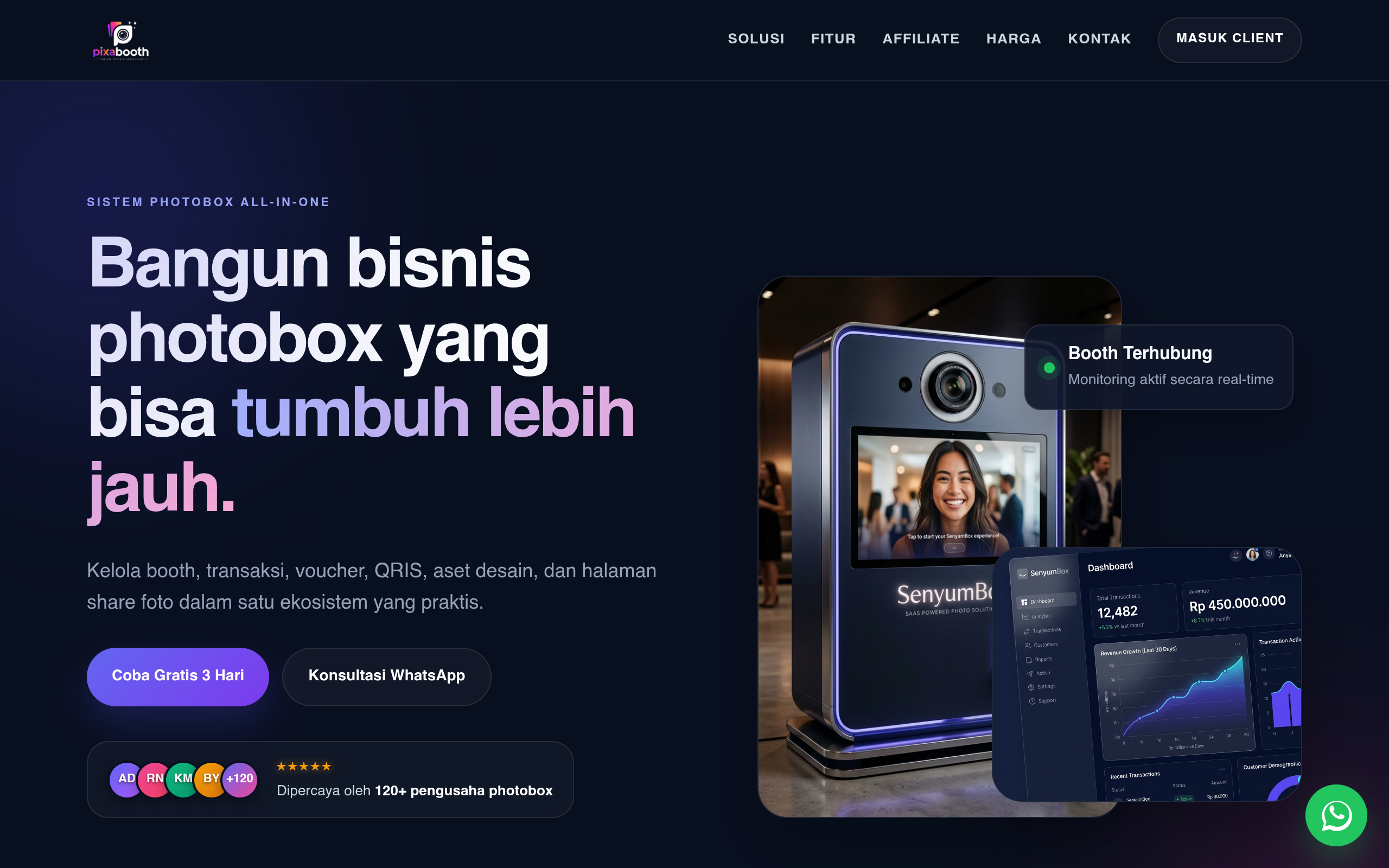 Preview Website PixaBooth