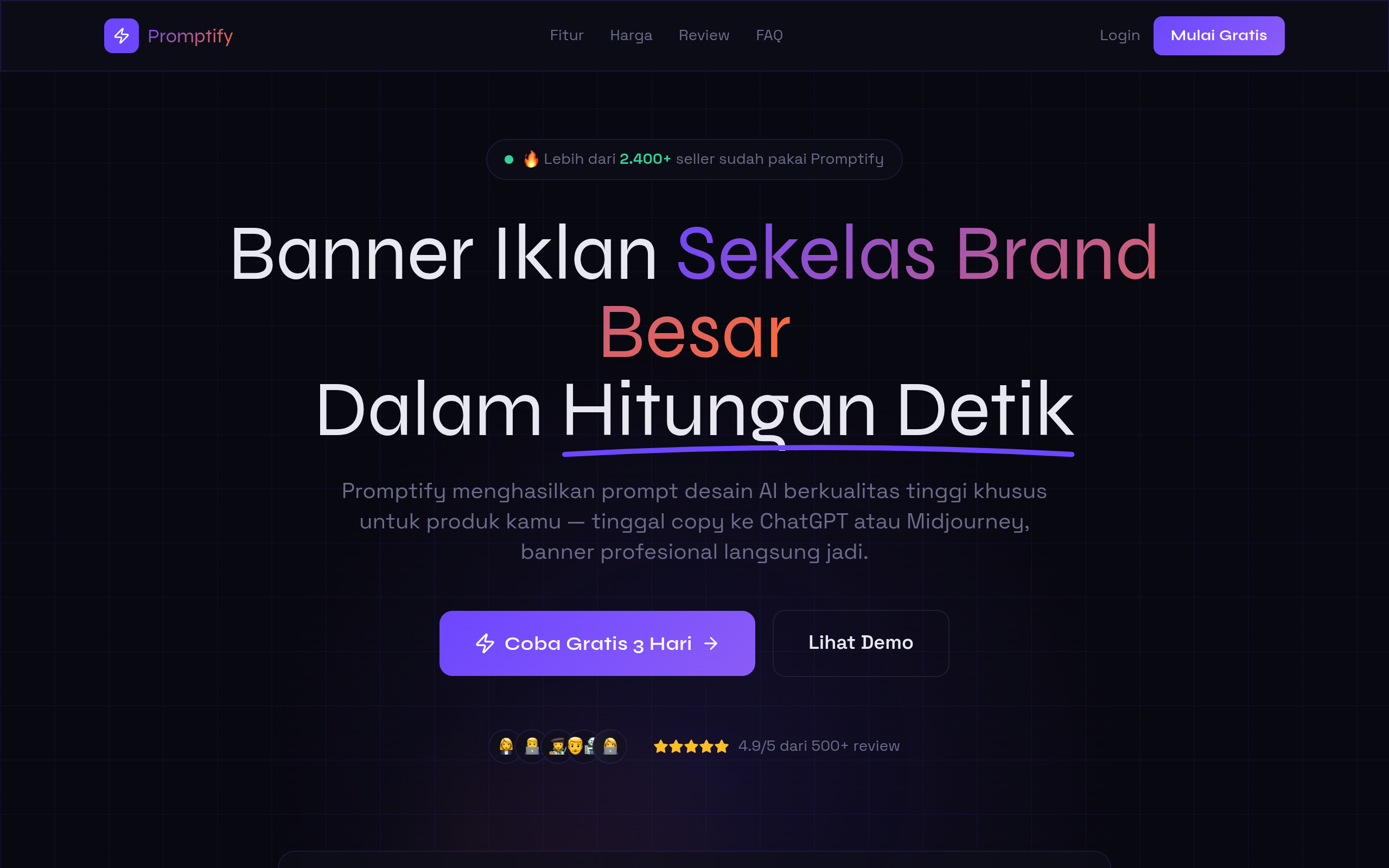 Preview Website Promptify